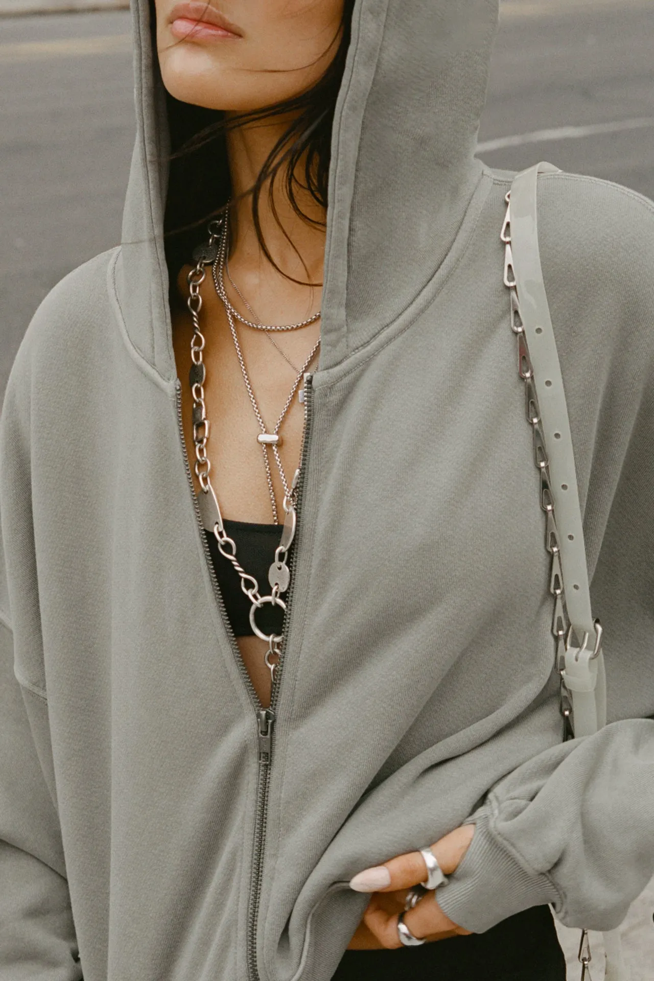 Oversized Zip Hoodie