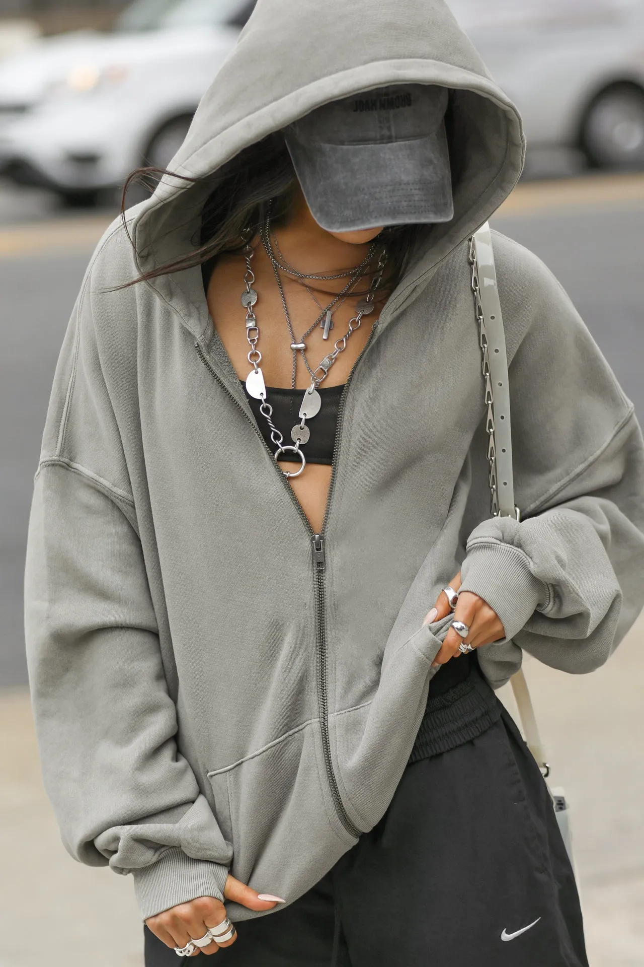 Oversized Zip Hoodie