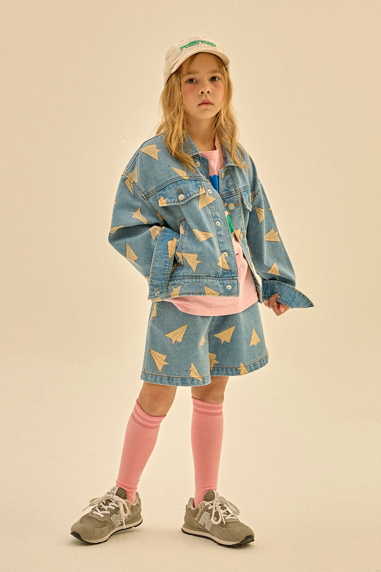Paper Airplane Denim Shorts by Jelly Mallow