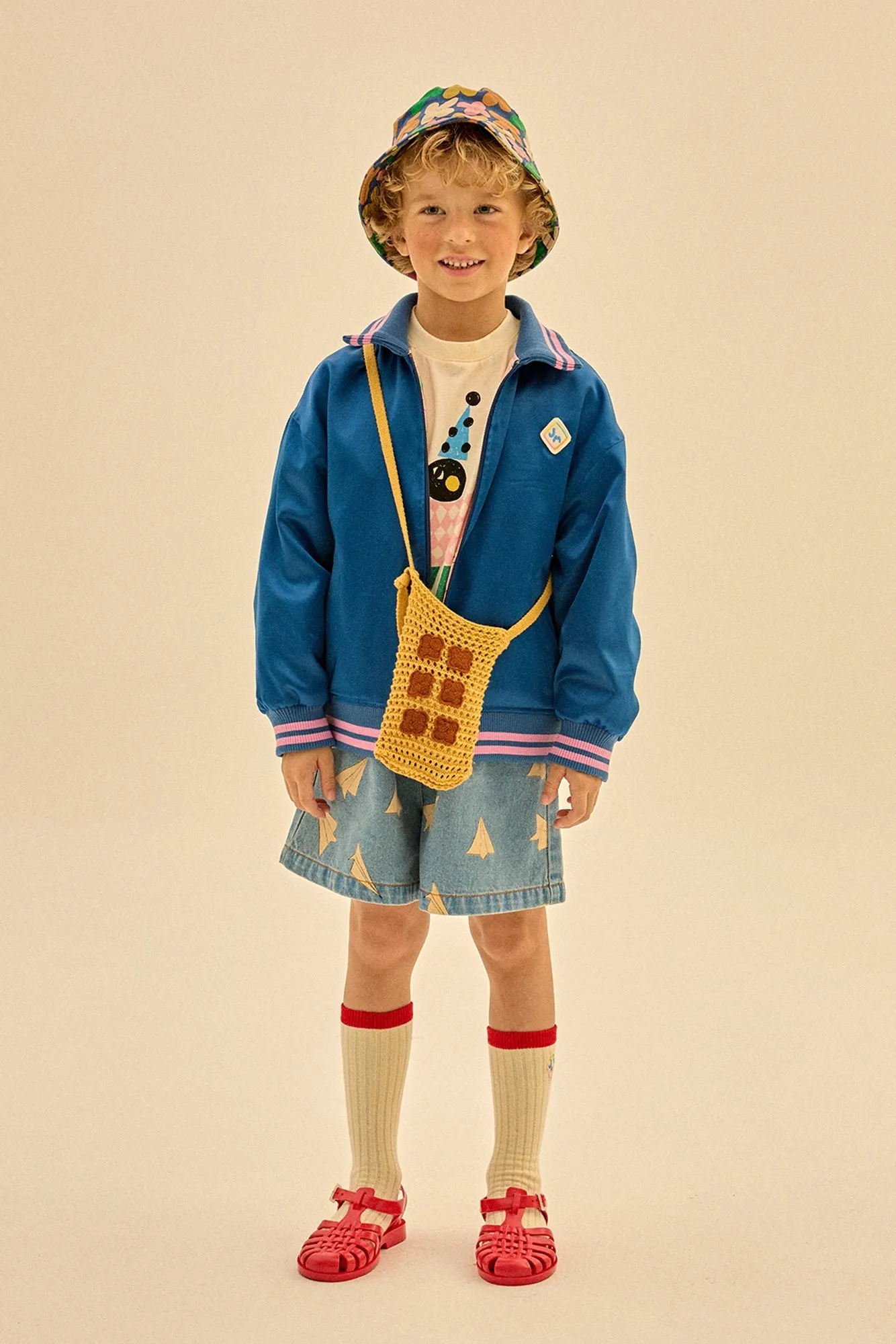 Paper Airplane Denim Shorts by Jelly Mallow