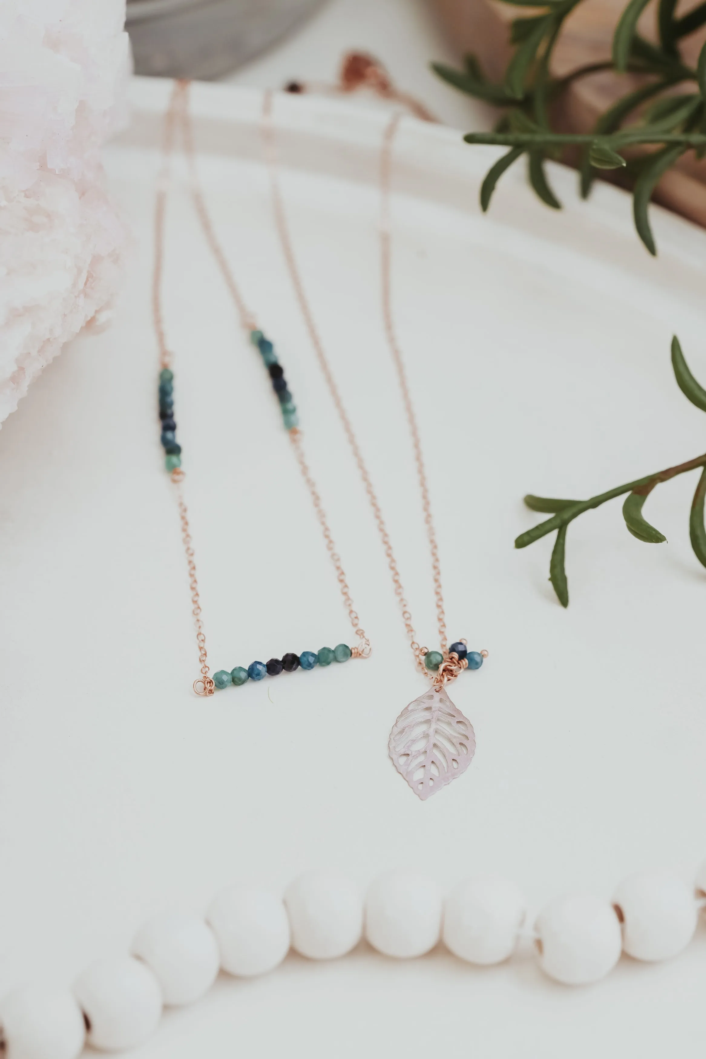 Paraiba Blue Two Necklace Set | As Seen On The Young & The Restless