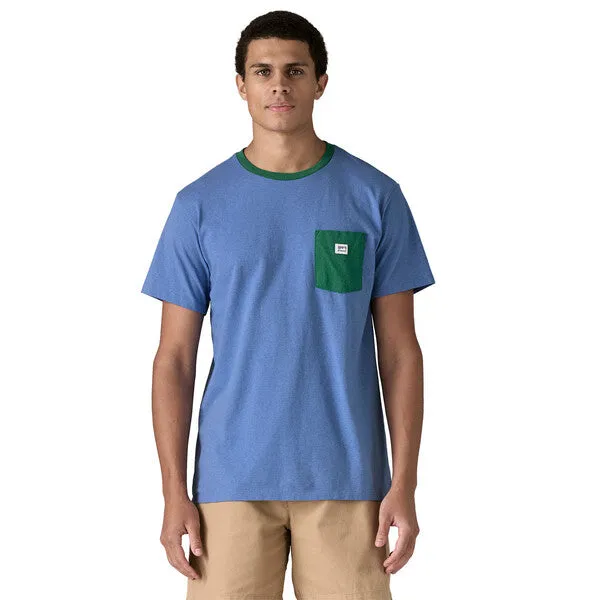 Patagonia - Shop Sticker Pocket Responsibili-Tee - Abundant Blue