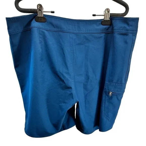 Patagonia woman’s nylon athletic swim beach blue shorts