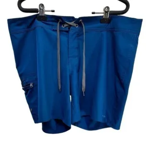 Patagonia woman’s nylon athletic swim beach blue shorts