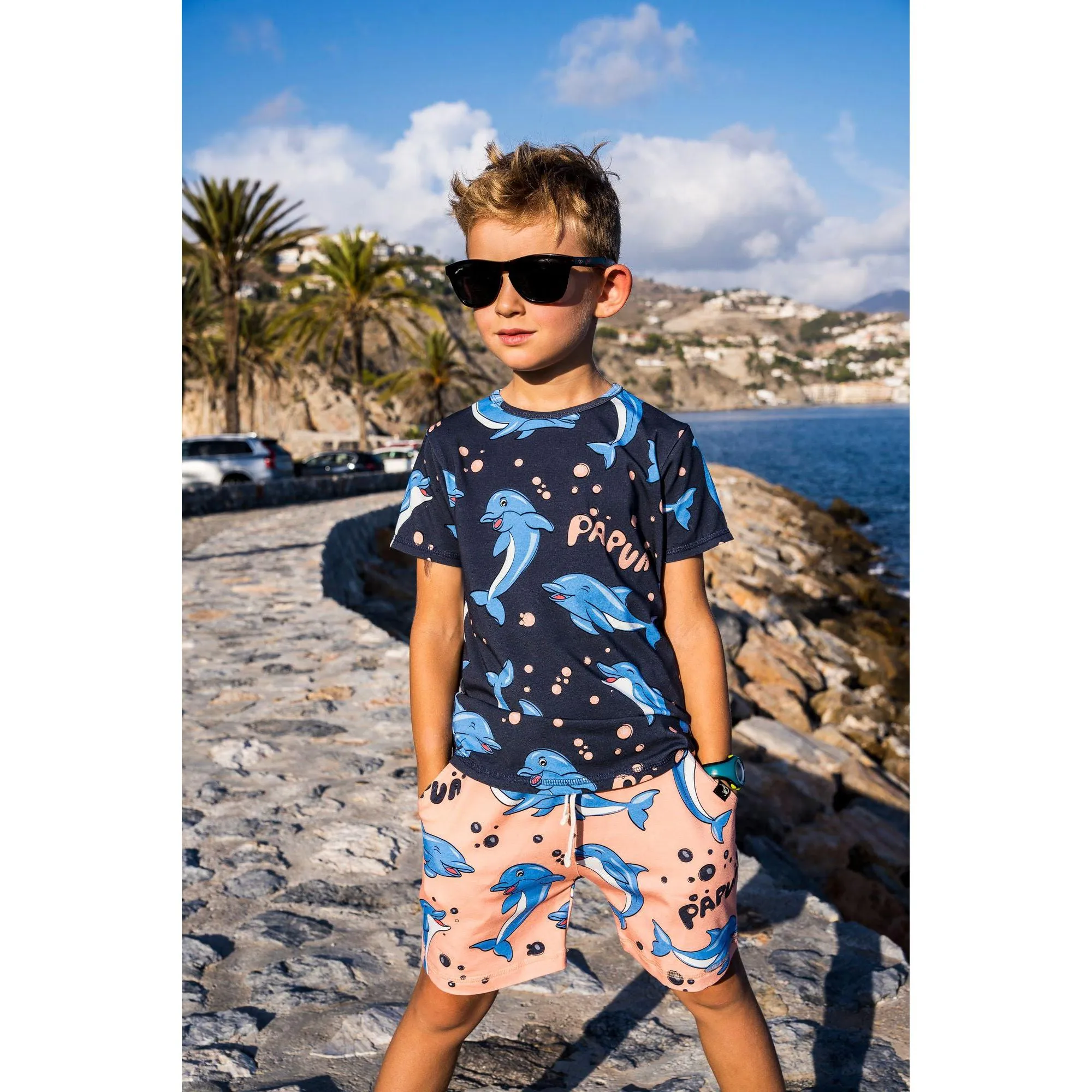 Peach Dolphin Shorts