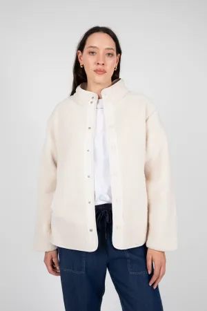 Peak Teddy Fleece Jacket - Ivory