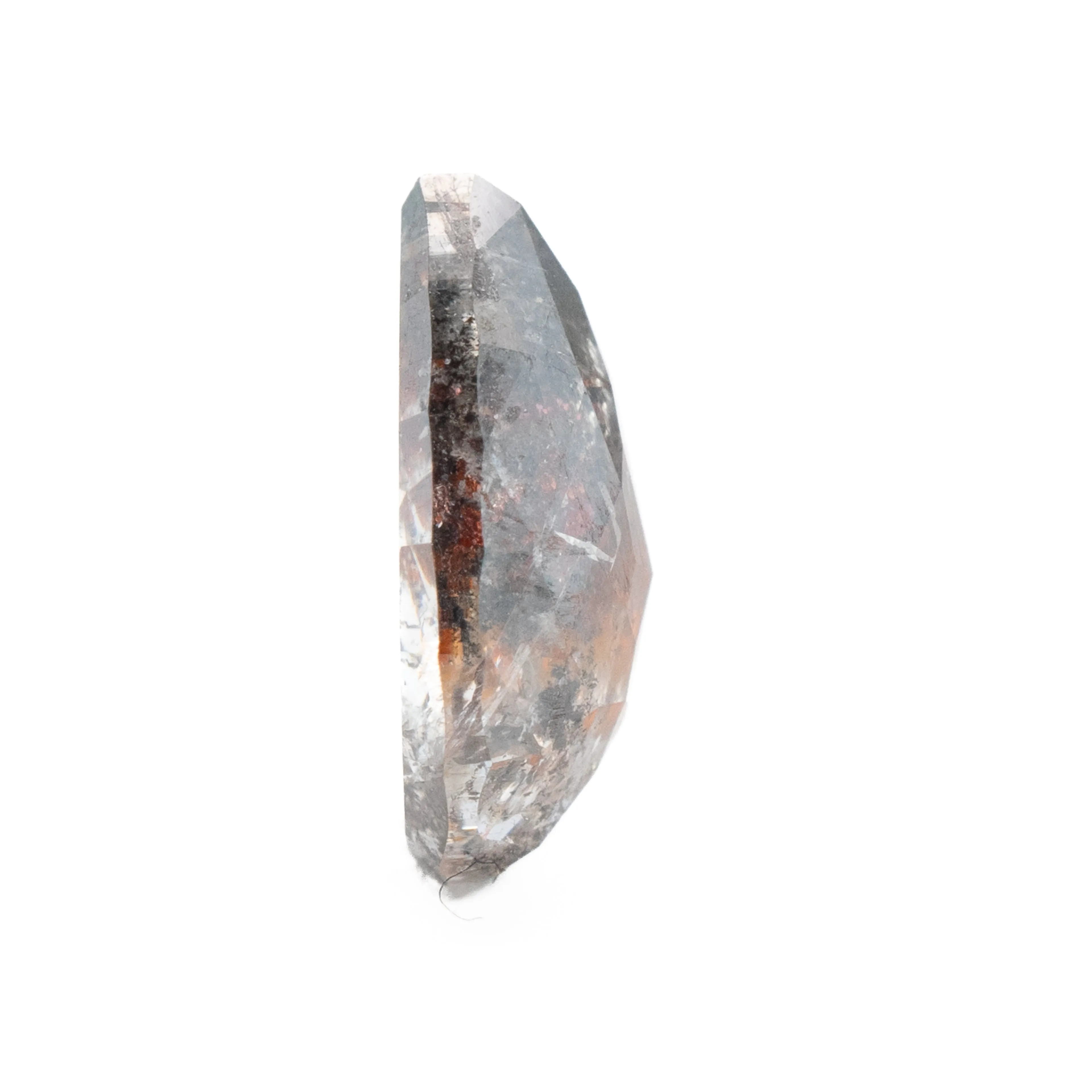 Pear Rose Cut Salt   Pepper Diamond | 0.94ct