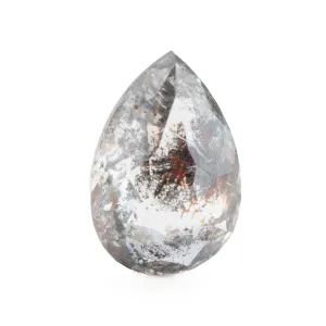 Pear Rose Cut Salt   Pepper Diamond | 0.94ct