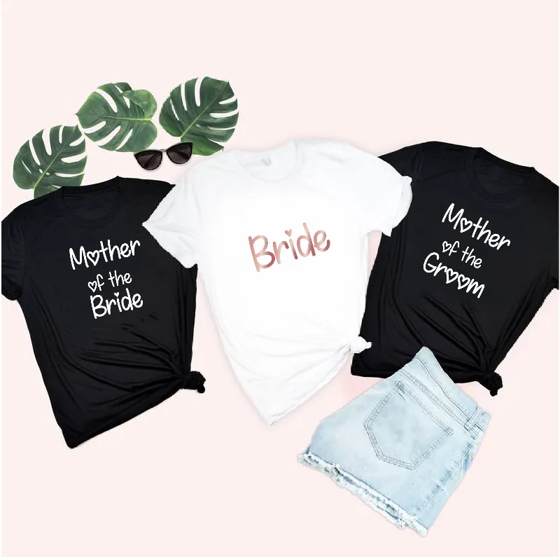 Personalised Bride, Bridesmaids, Mother of the Bride/Groom T-shirts