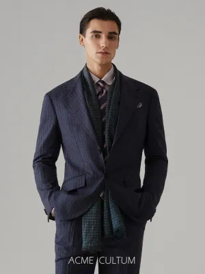 Pinstripe Wool Suit