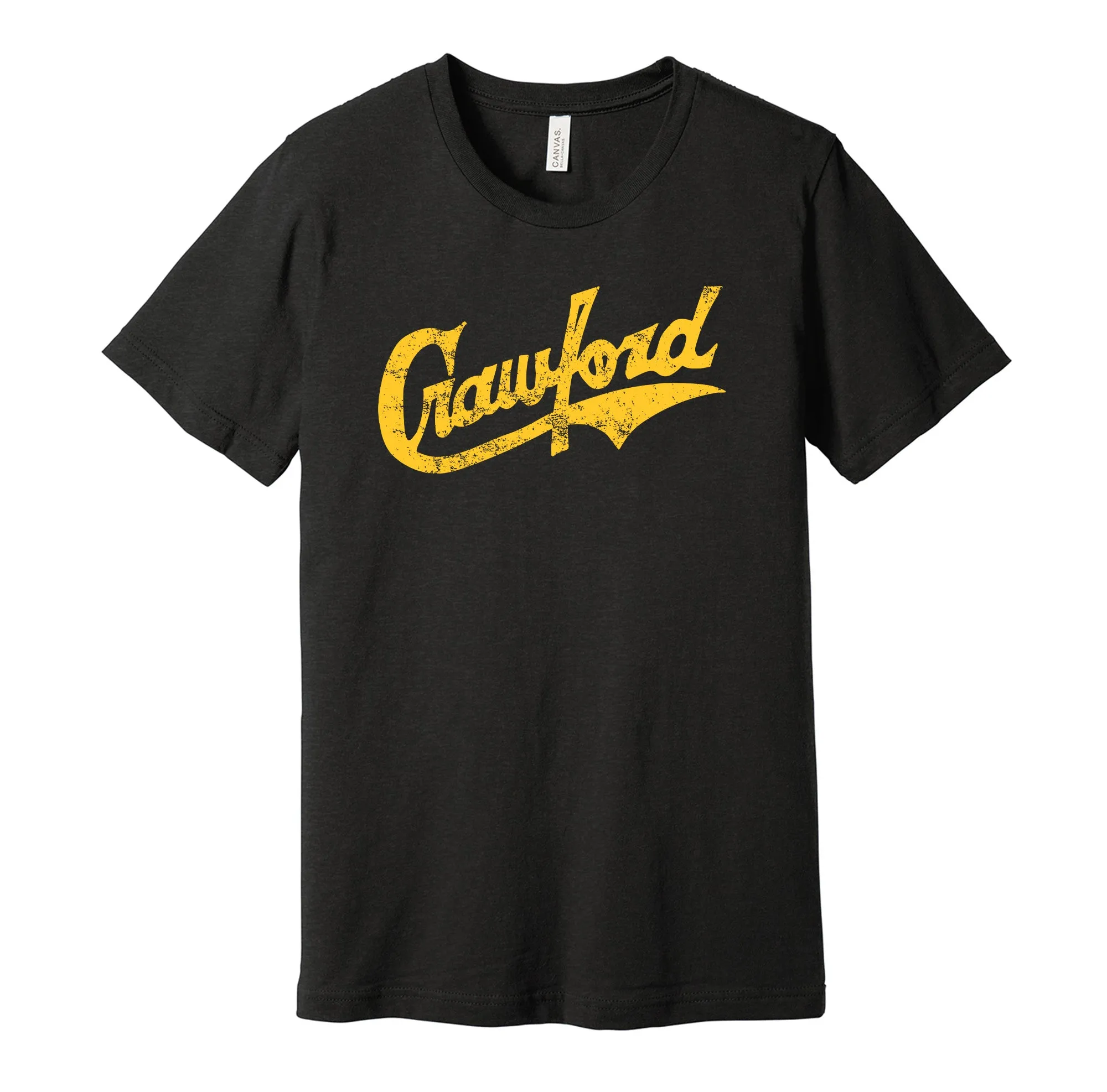 Pittsburgh Crawfords Distressed Logo Shirt - Defunct Baseball Team - Celebrate Black Heritage and History - Hyper Than Hype