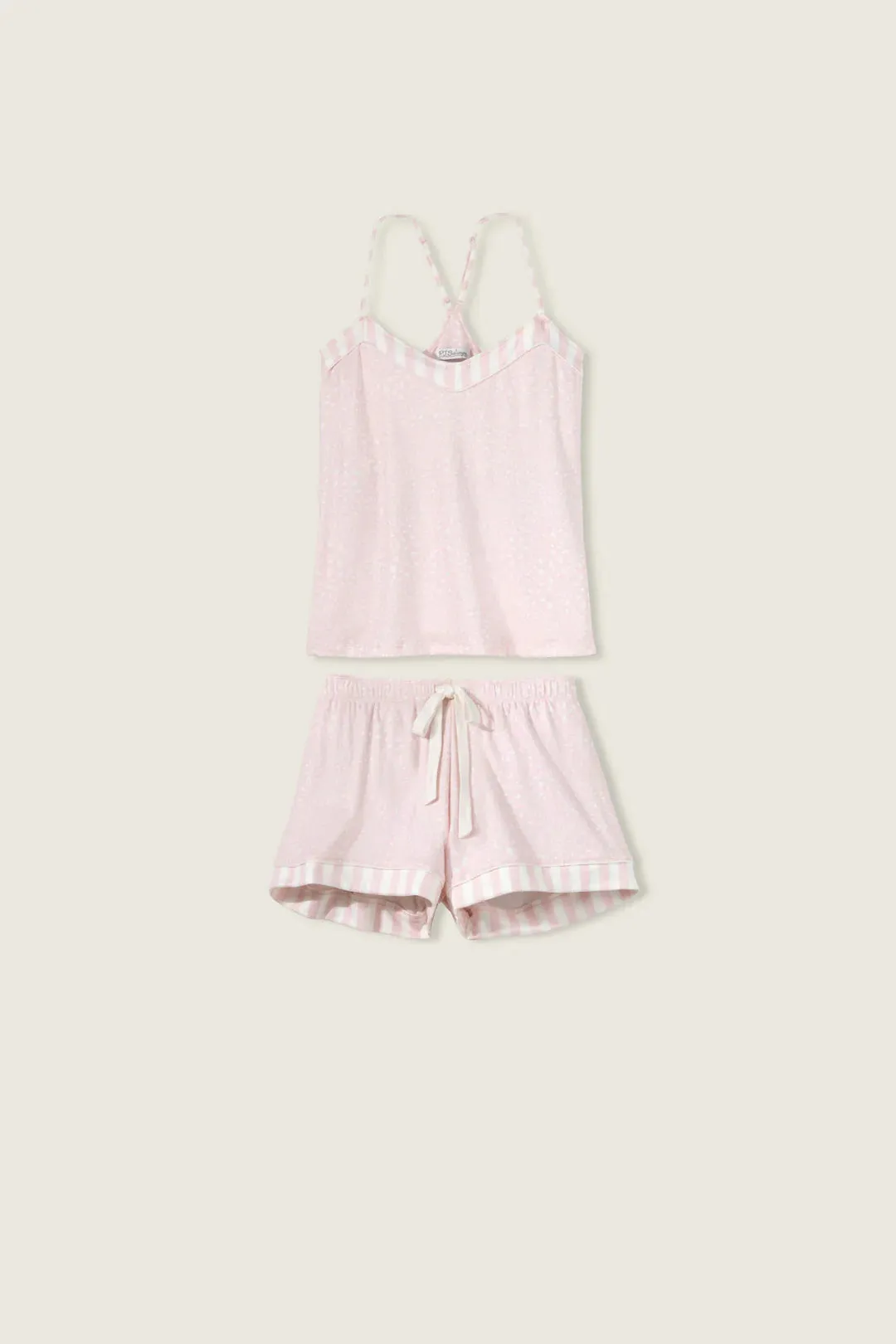 PJ Salvage Leopard Love Short Set Blush