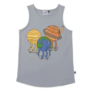 Planet Skaters Singlet- Sage