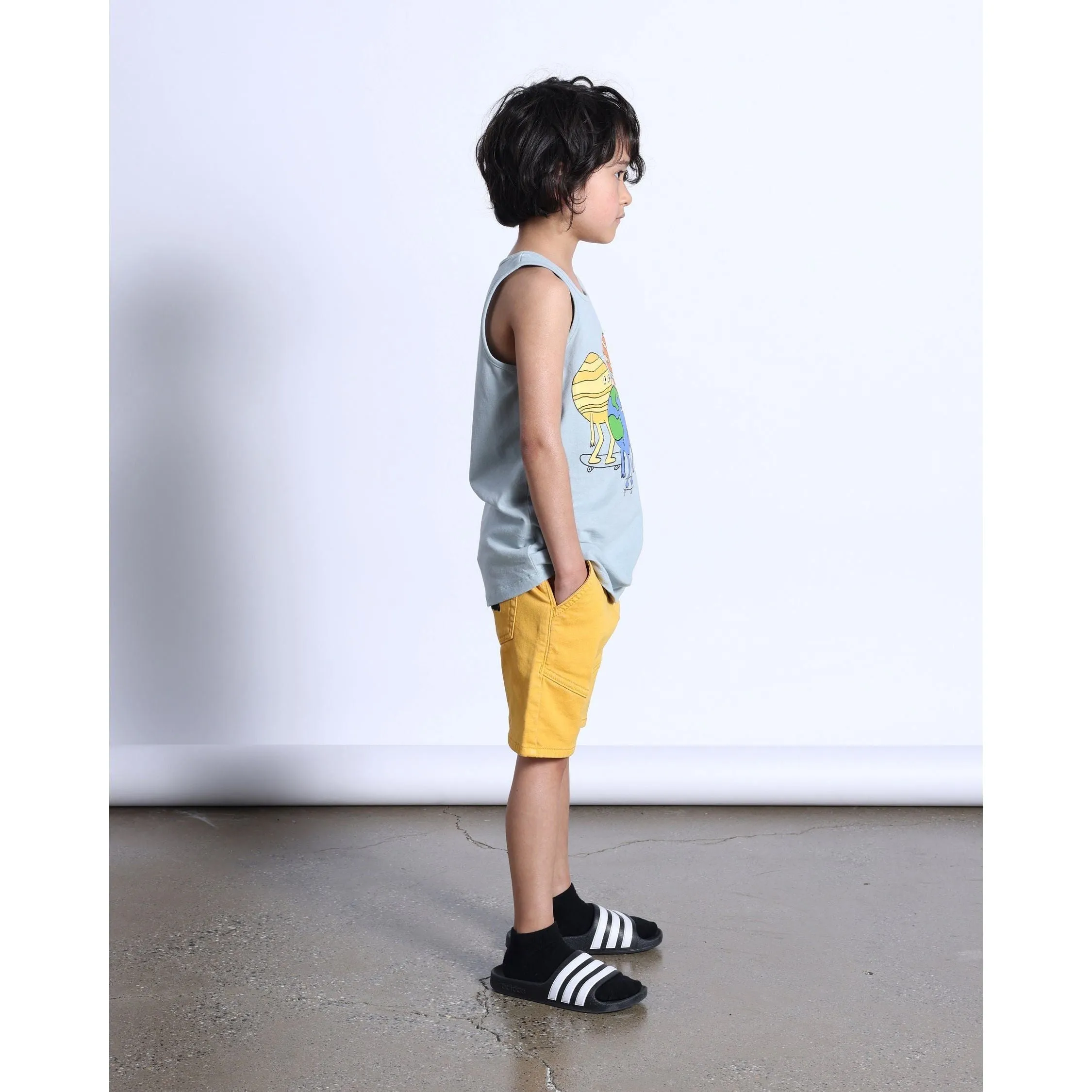 Planet Skaters Singlet- Sage