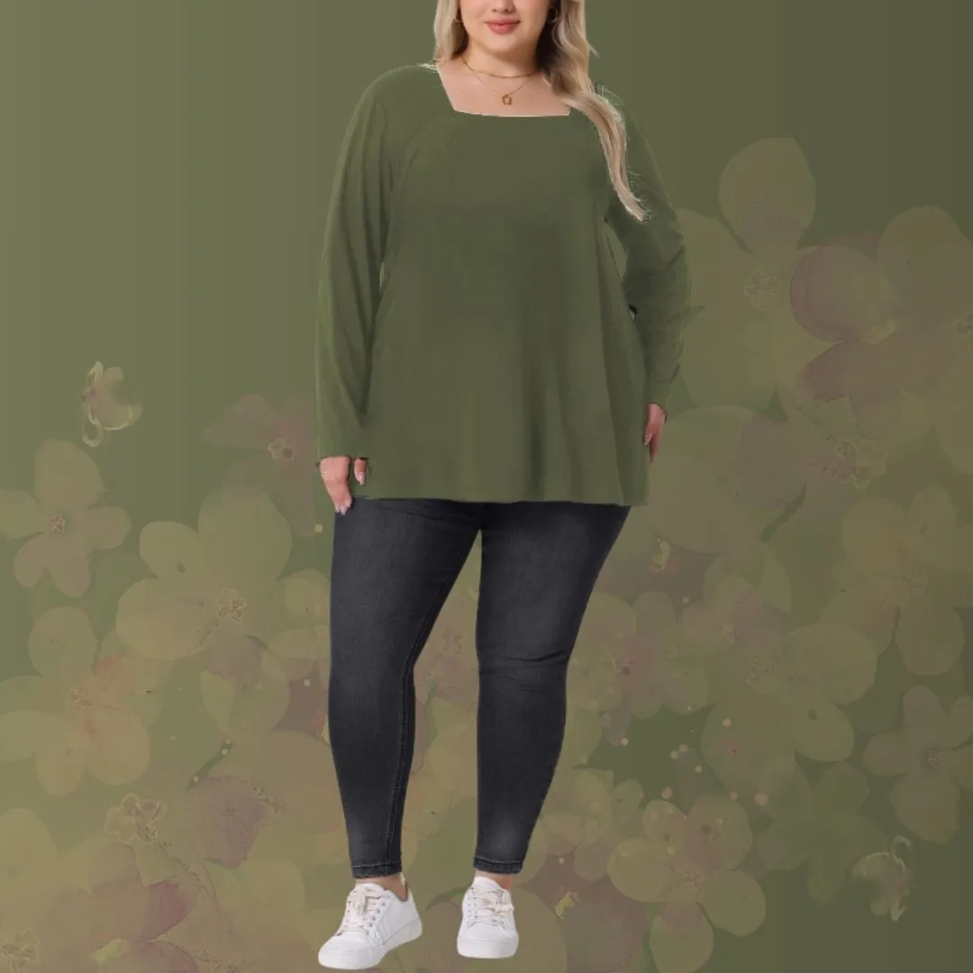 Plus Size Zena Top - Long Sleeve