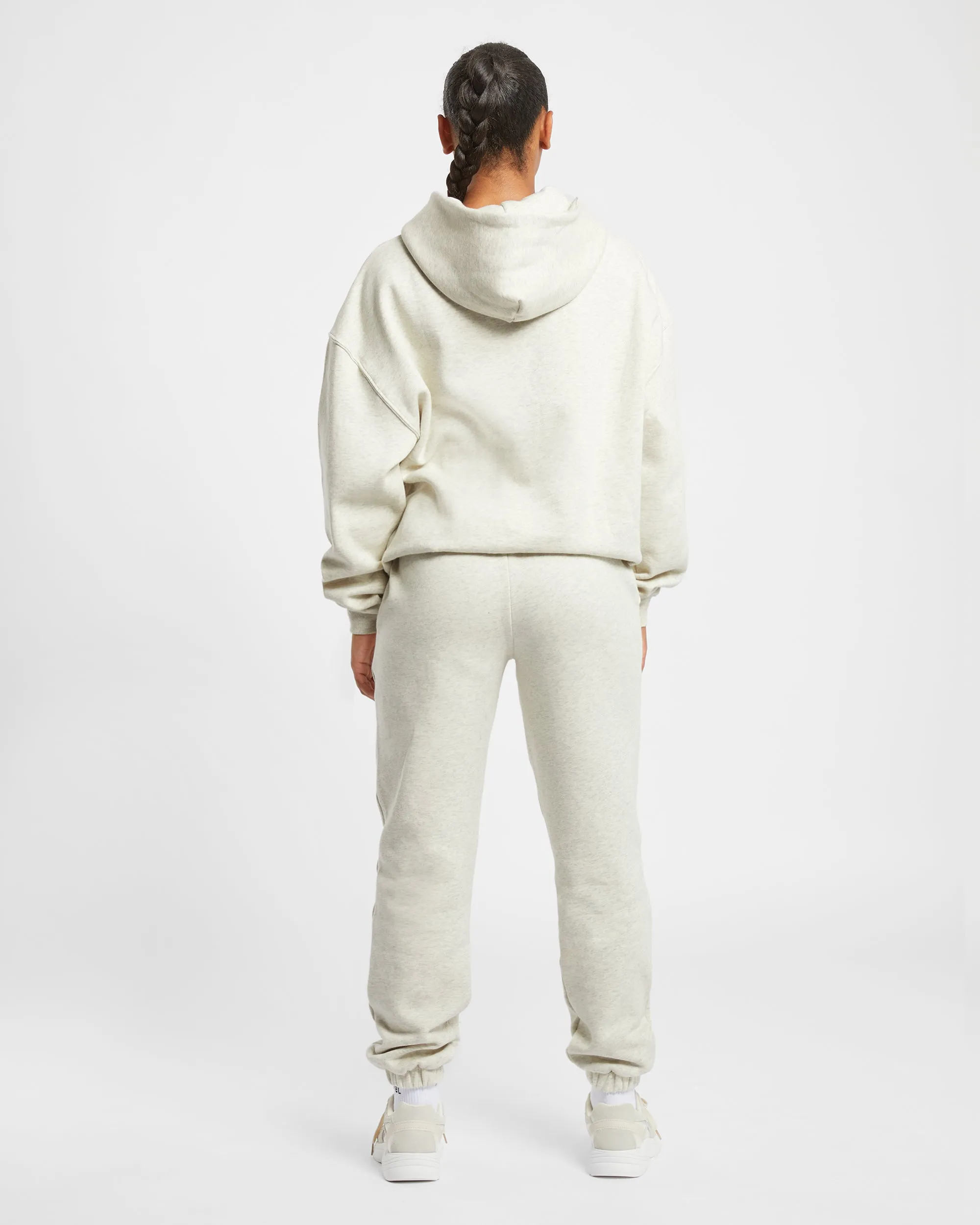 Premium Oversized Hoodie - Beige Marl
