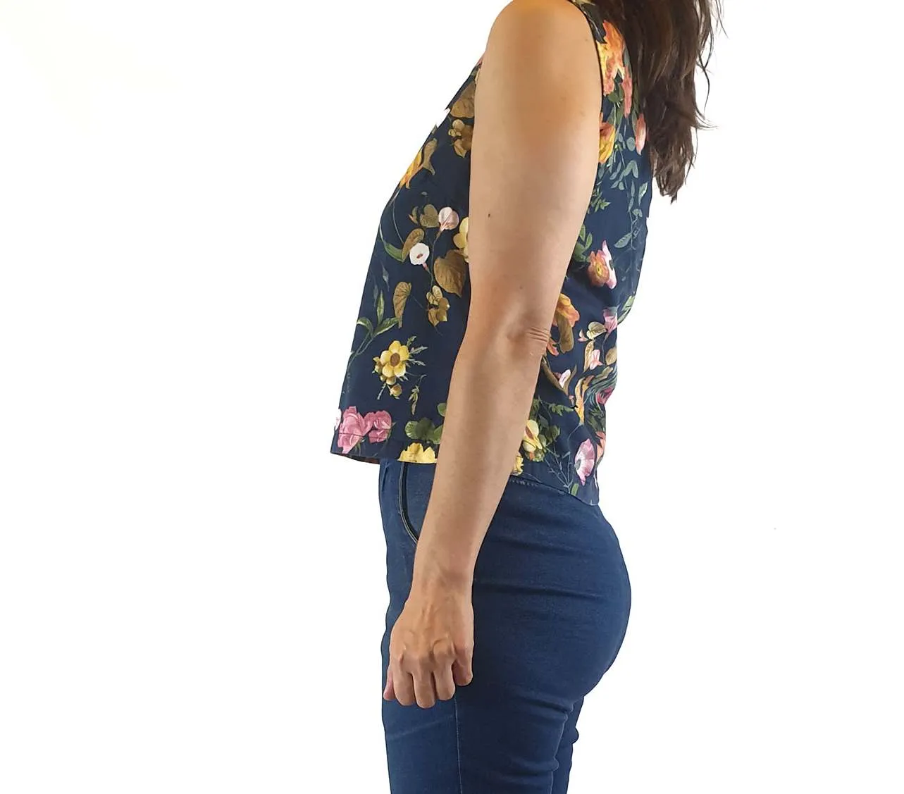 Princess Highway navy print sleeveless tank top size 8