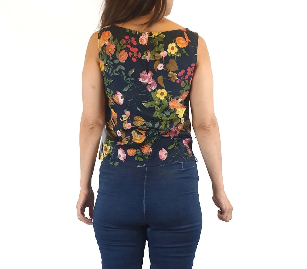 Princess Highway navy print sleeveless tank top size 8