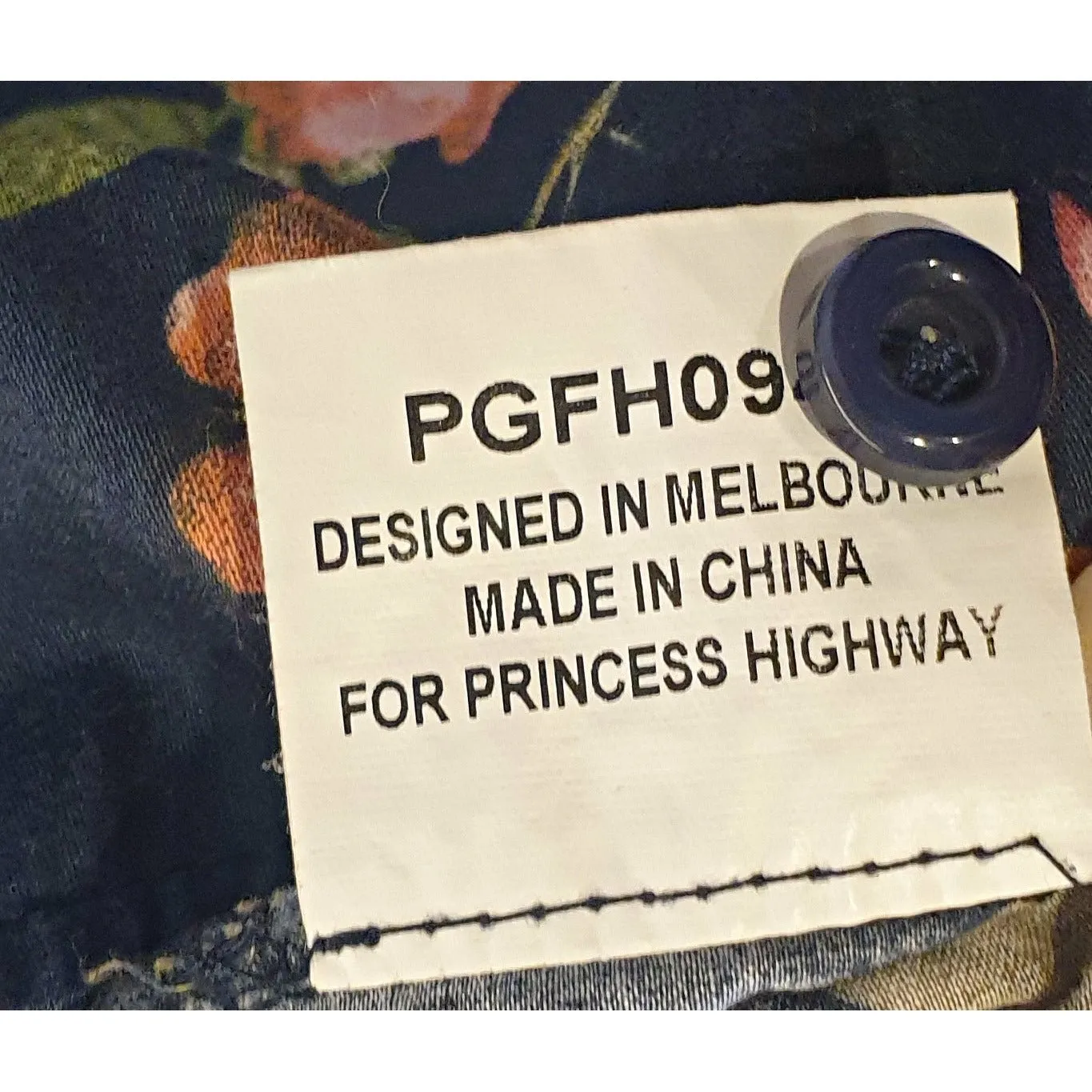 Princess Highway navy print sleeveless tank top size 8