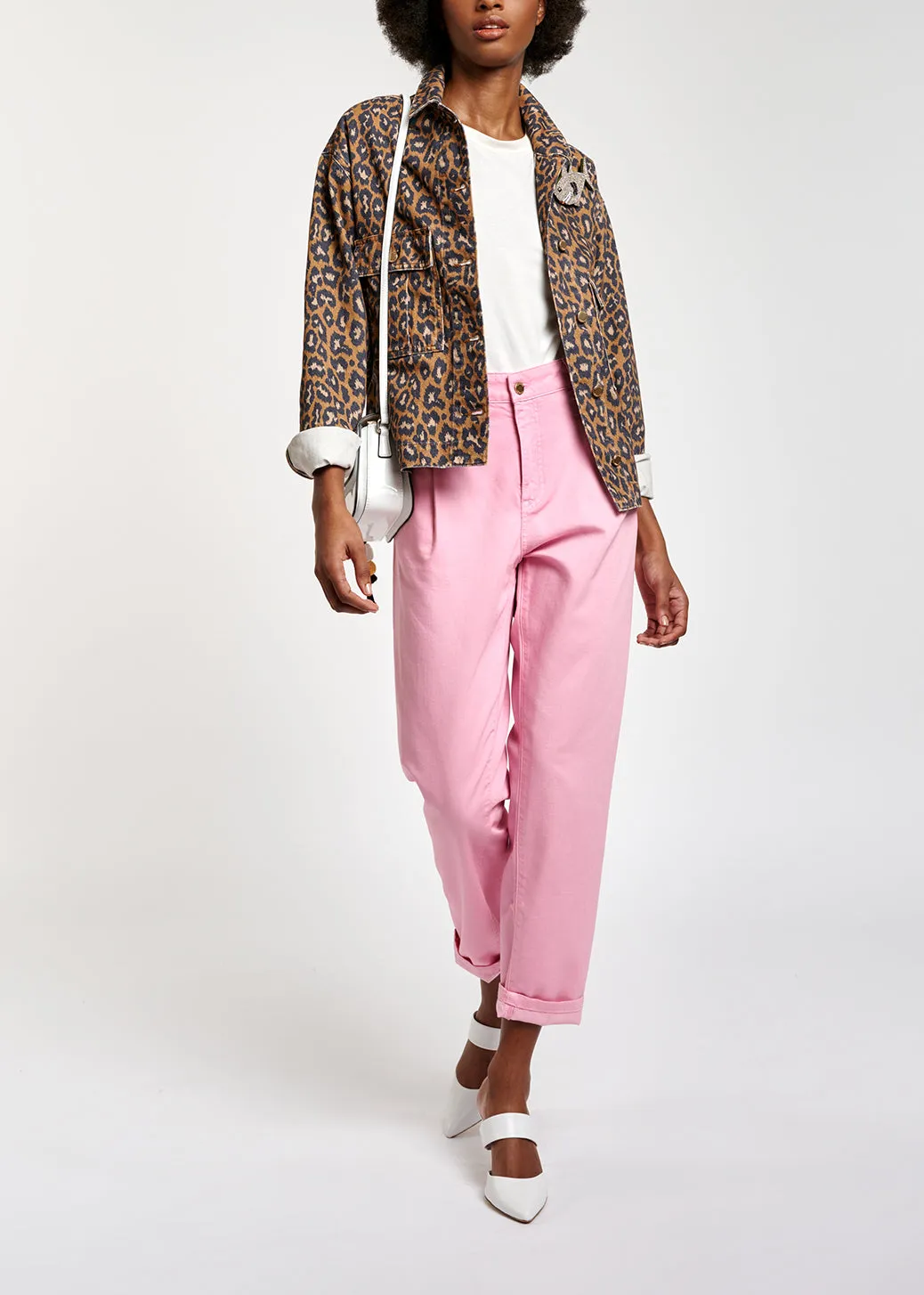 Print denim jacket