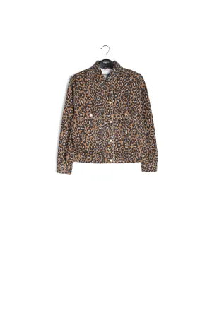 Print denim jacket