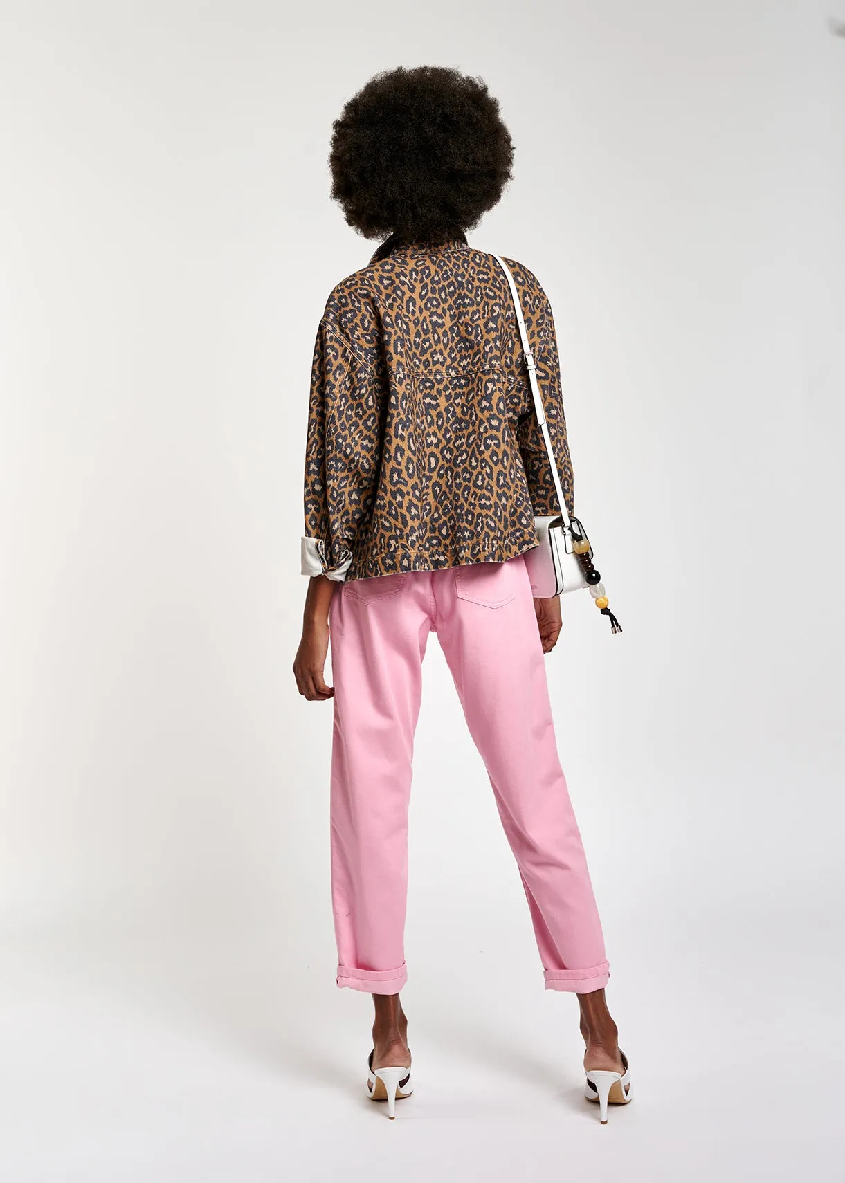 Print denim jacket