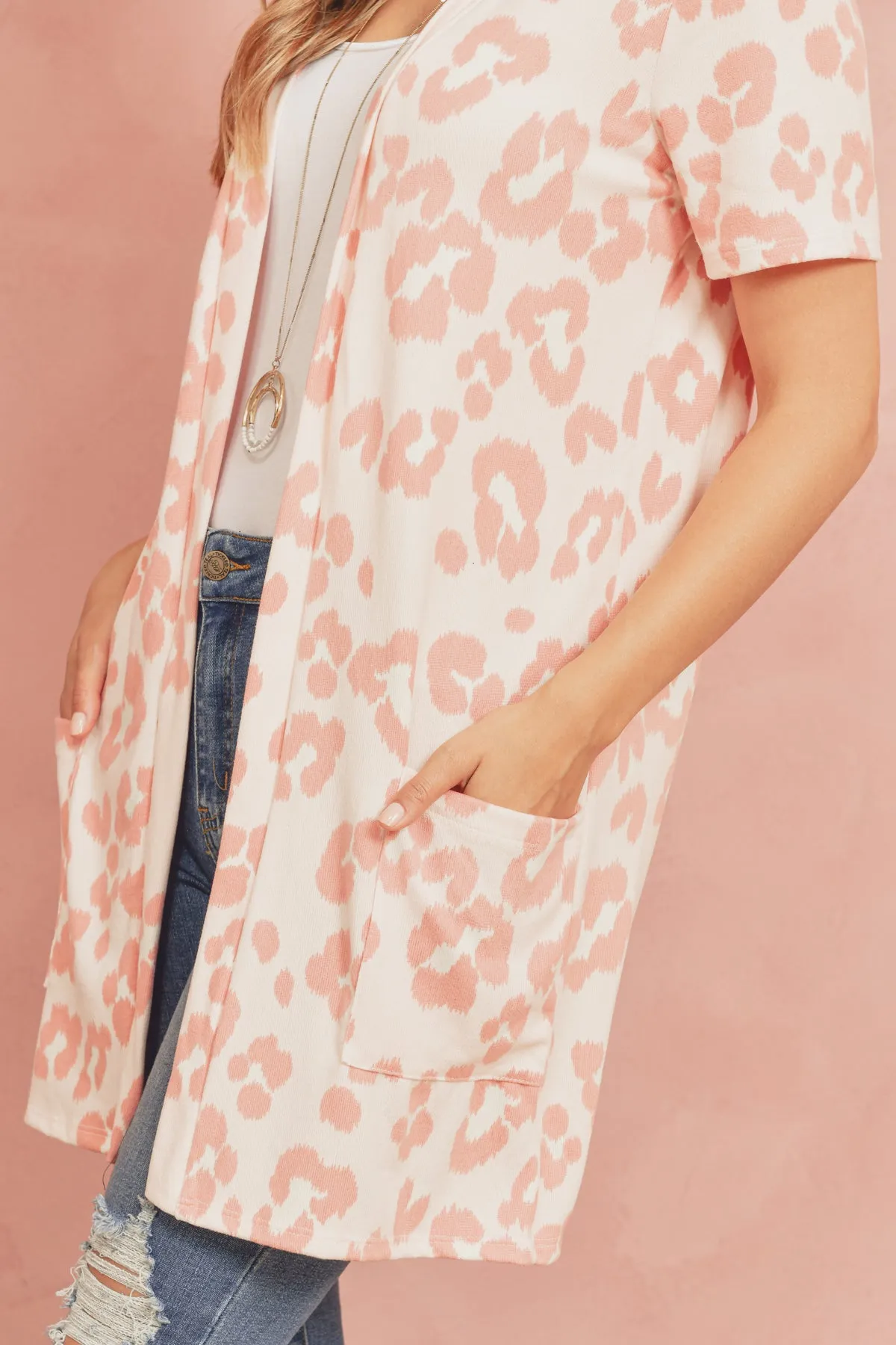 Print Pocket Cardigan