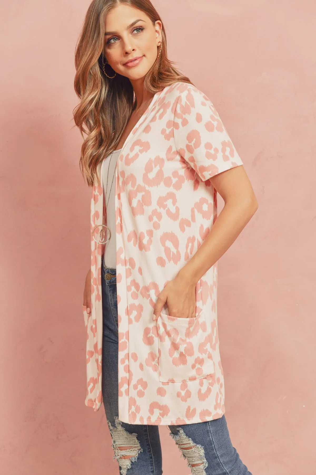 Print Pocket Cardigan