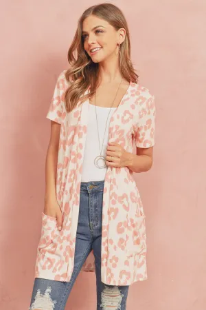Print Pocket Cardigan