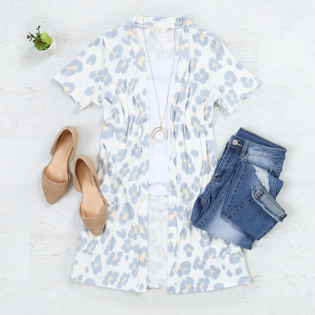 Print Pocket Cardigan