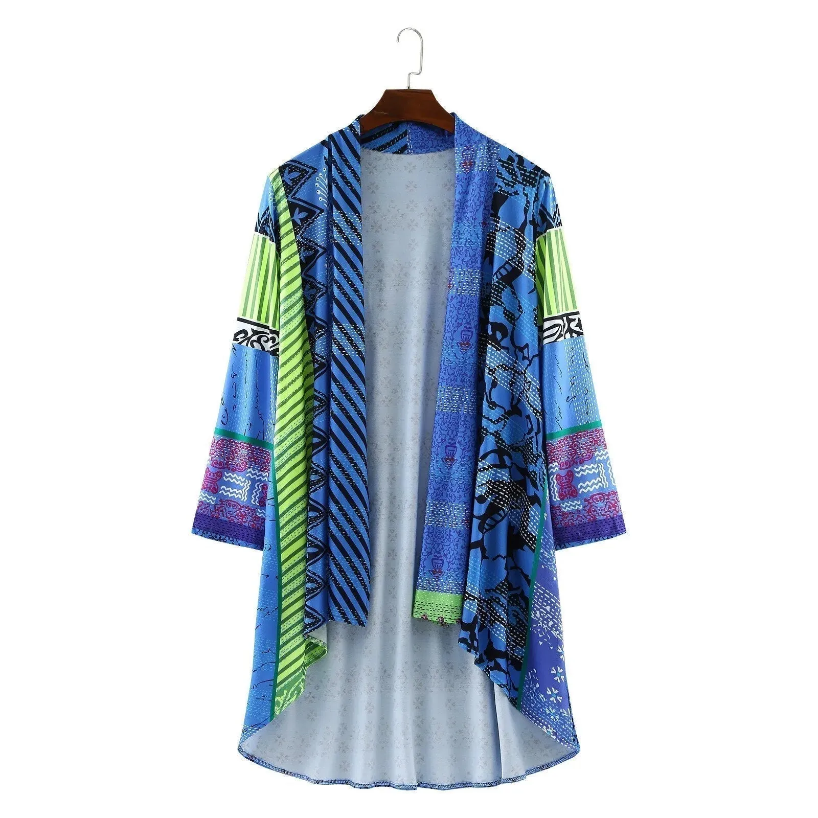 Printed vintage ladies colourful spring cardigan - Cozy and warm for winter - Cozy and warm for winter