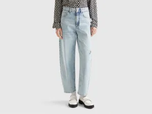 Printed Wide Leg Jeans