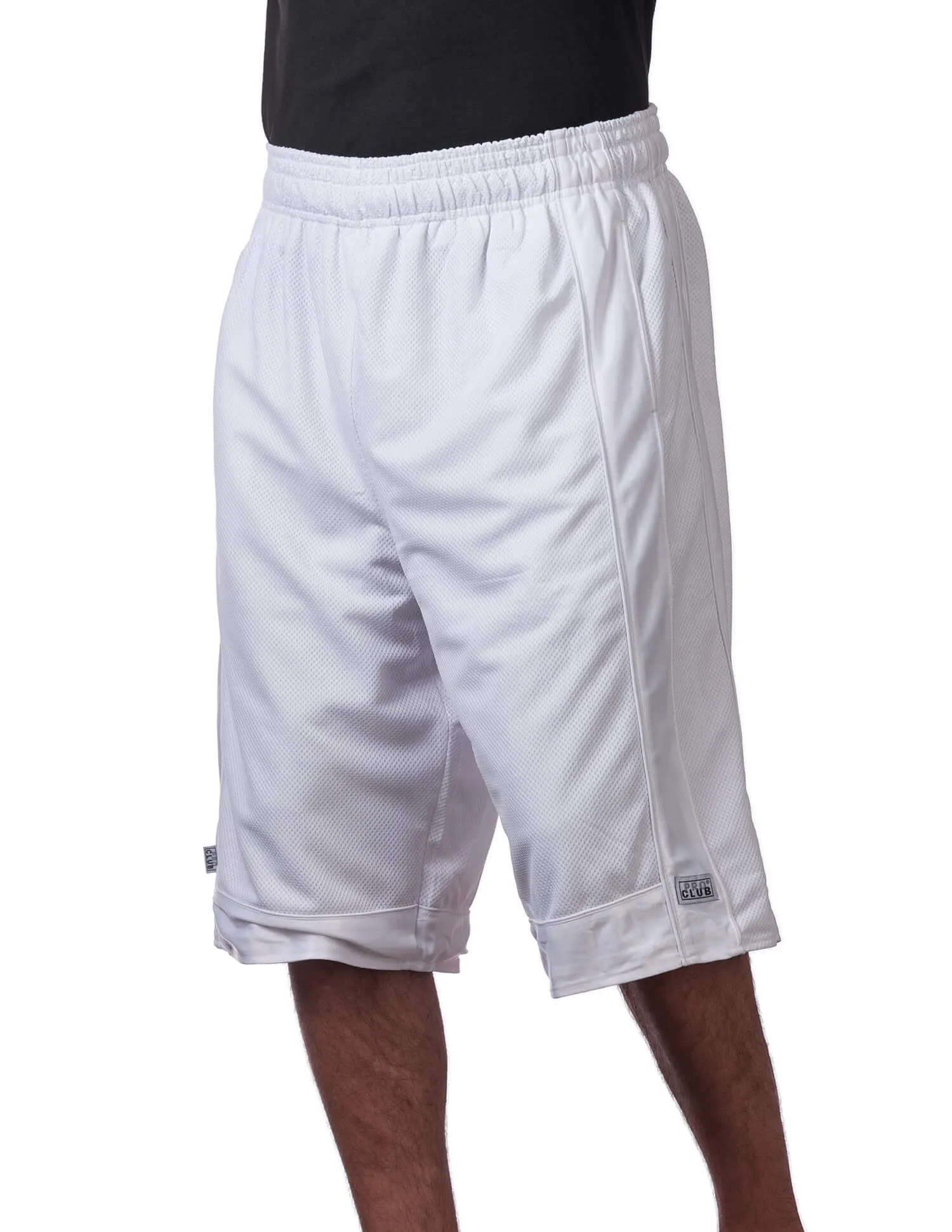 Pro Club Heavyweight Mesh Basketball Shorts - WHITE