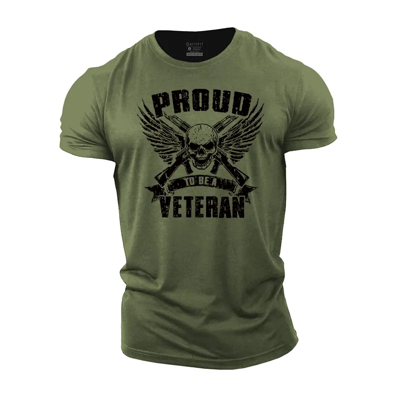 Proud to Be a Veteran Cotton T-Shirt