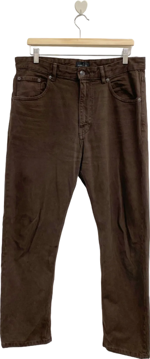 Pull&Bear Brown Black Label Jeans UK Size W34