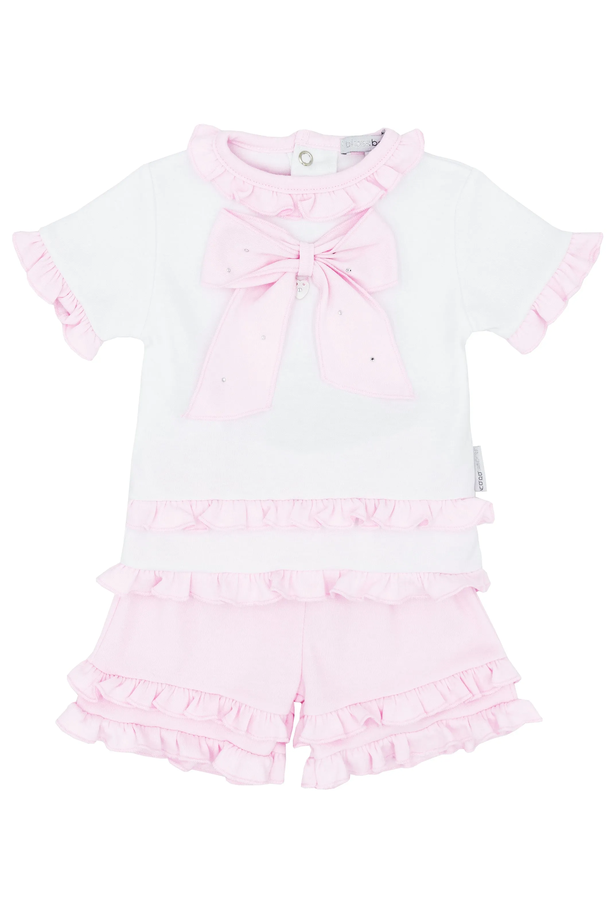"Talulla" Pink Blouse & Shorts