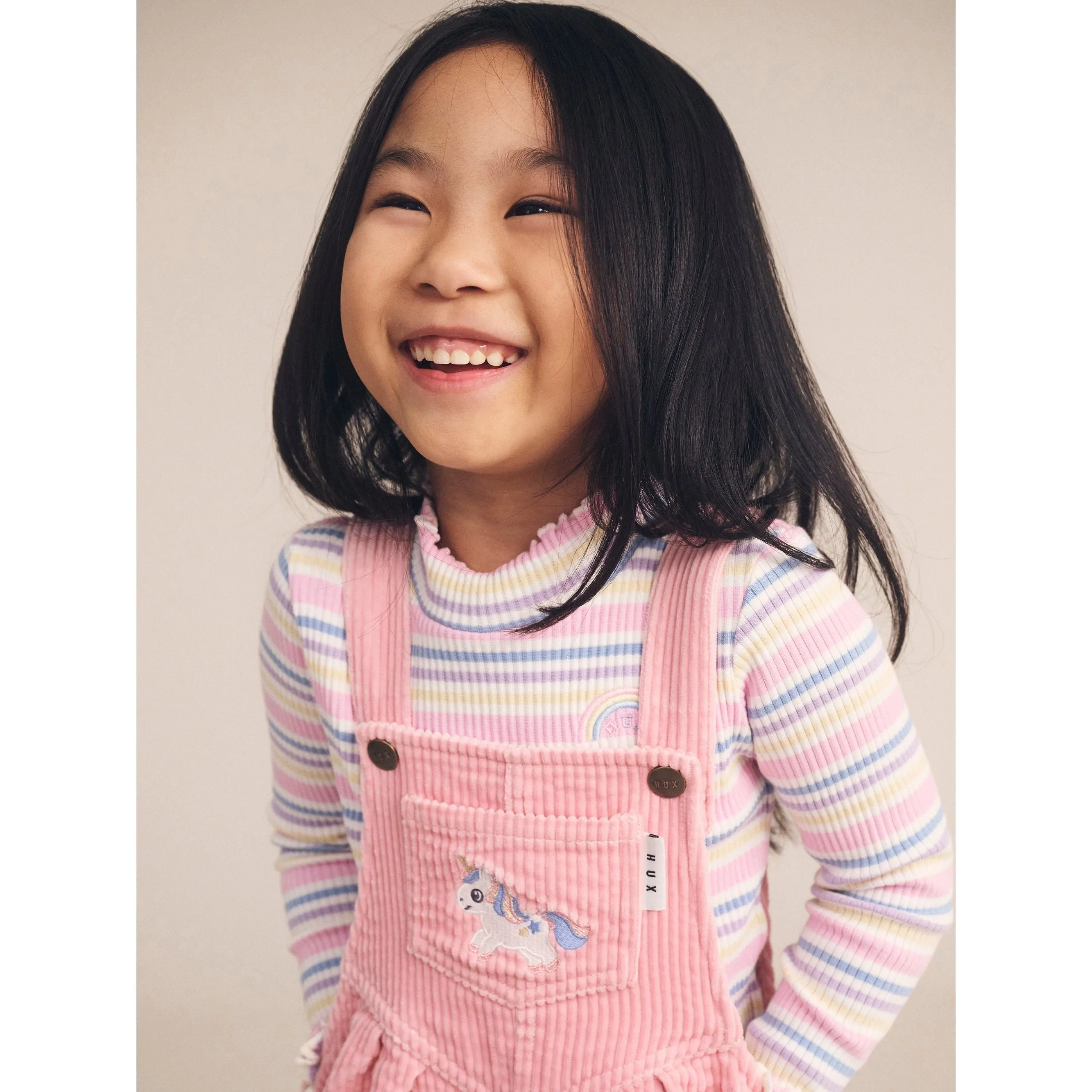 Rainbow Stripe Rib Skivvy