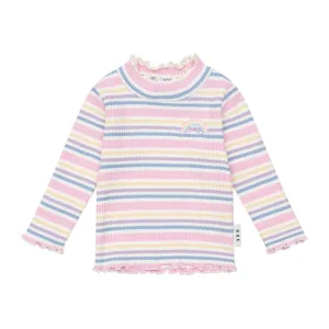 Rainbow Stripe Rib Skivvy