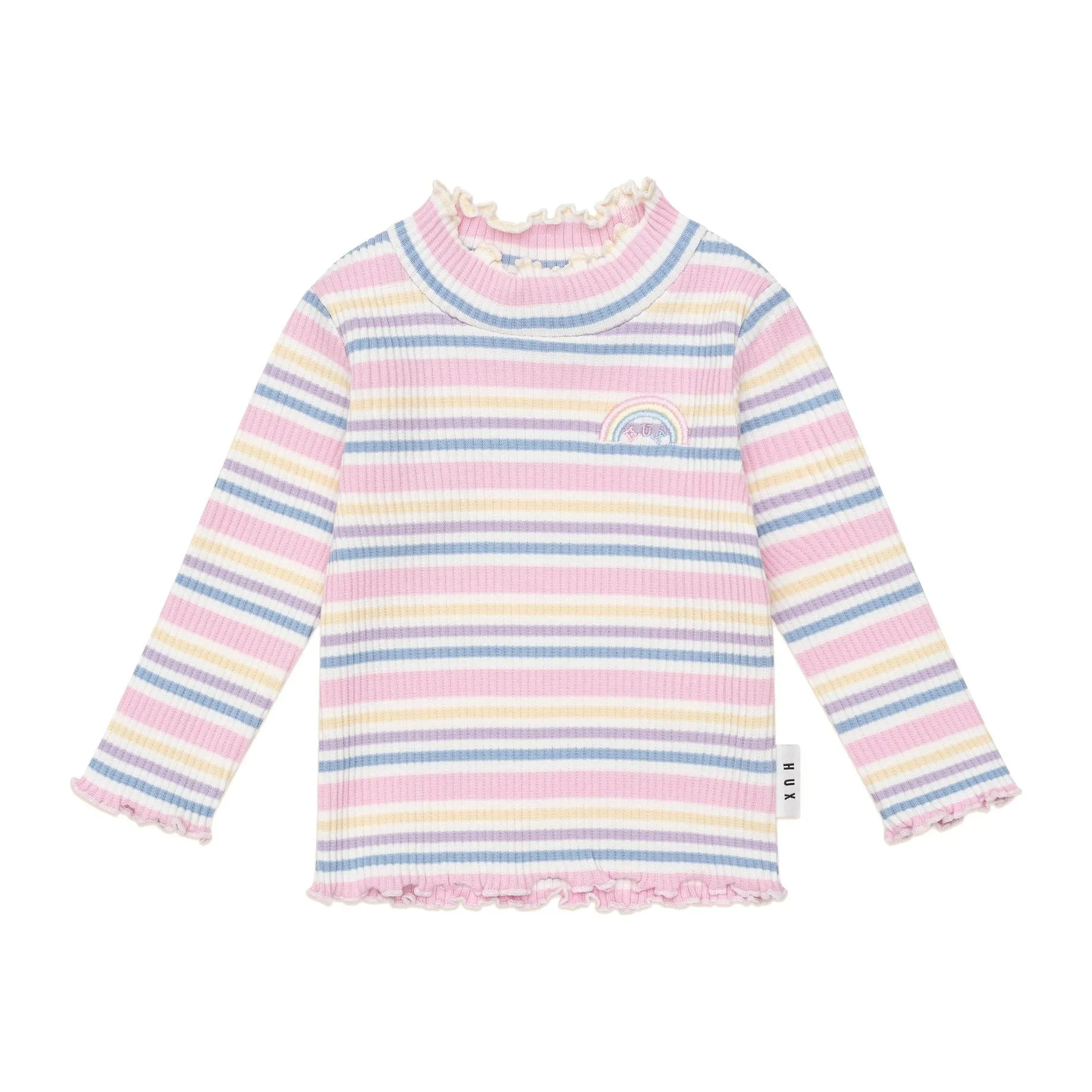 Rainbow Stripe Rib Skivvy