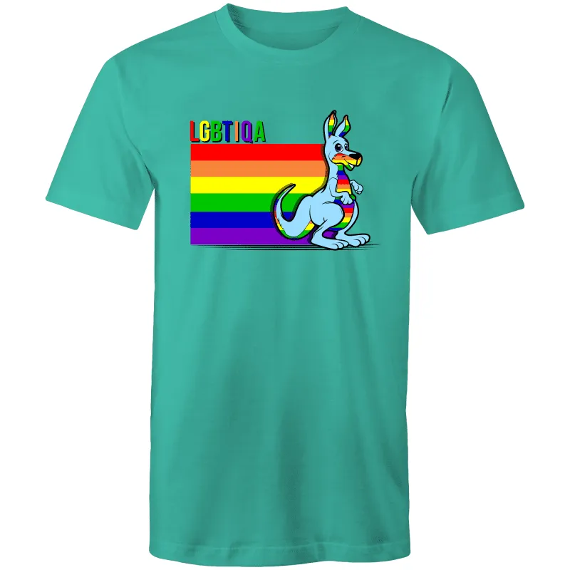 RainbowRoo LGBTIQA Kangaroo T-Shirt Unisex (LG035)