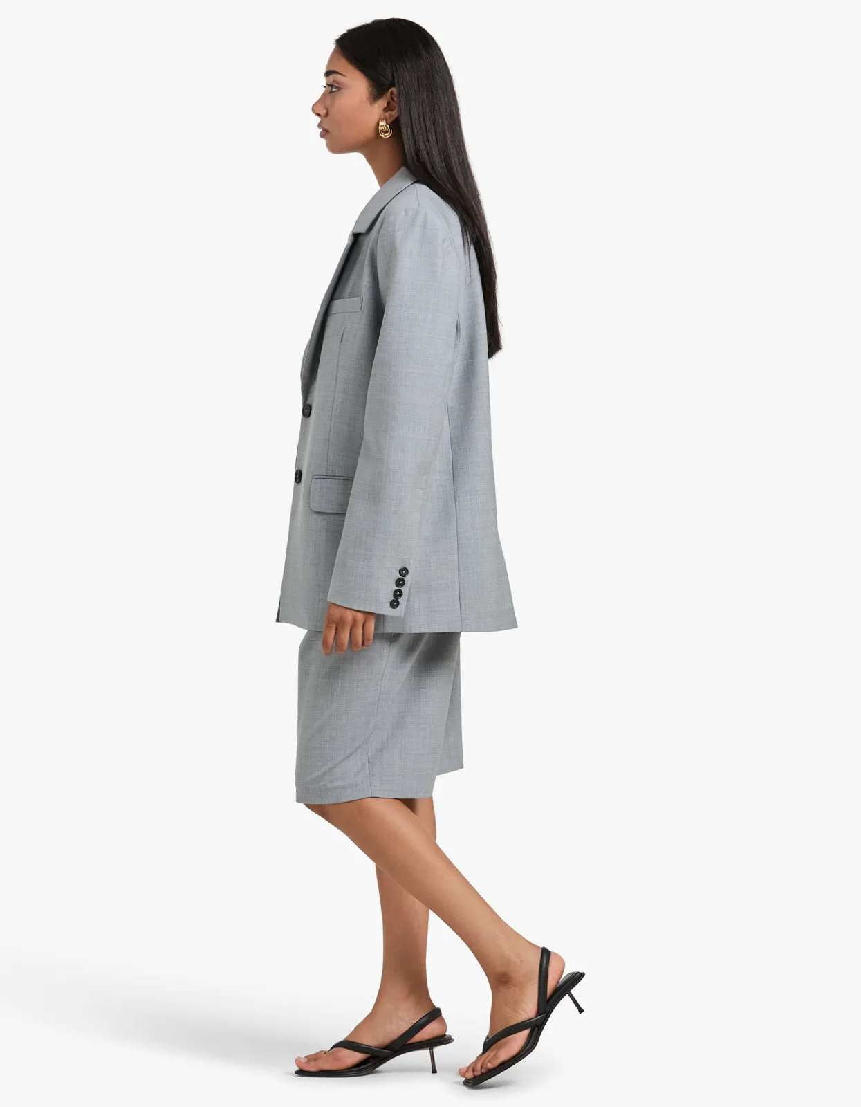 Rebe Blazer - Light Grey