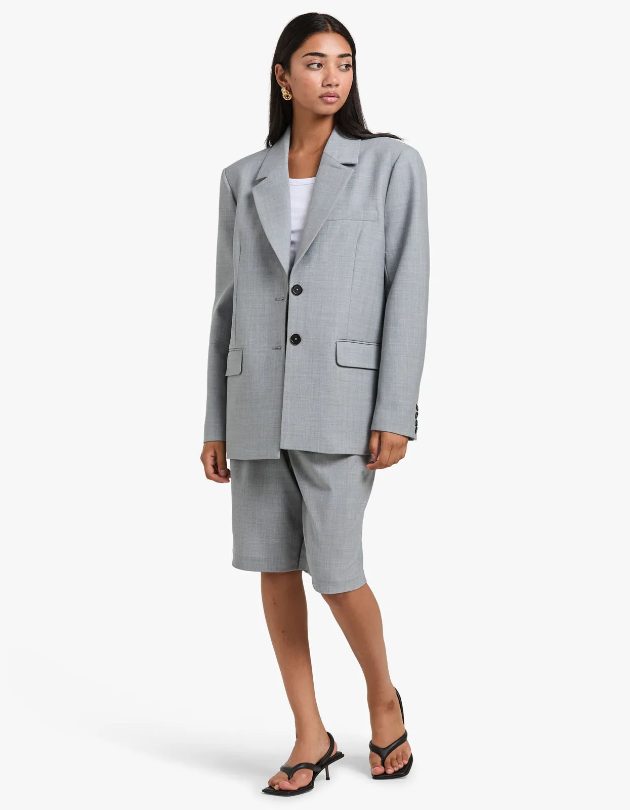 Rebe Blazer - Light Grey