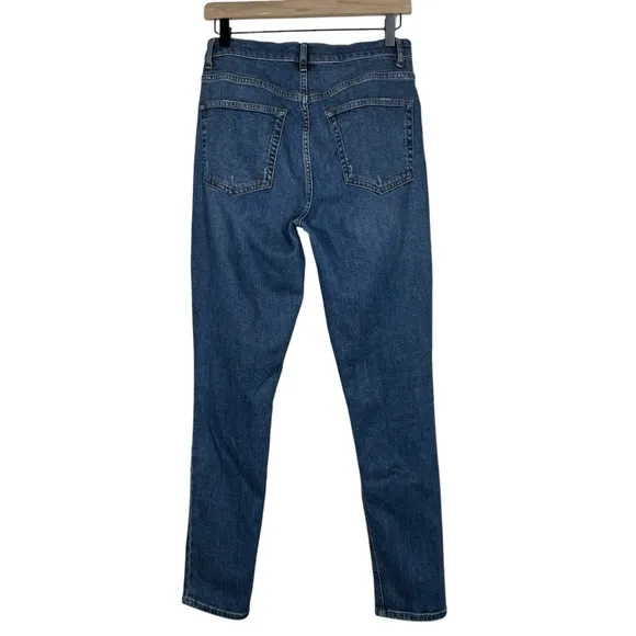 Reformation High &amp; Skinny Jeans Rhine Wash Denim Stretch Women’s Size 28
