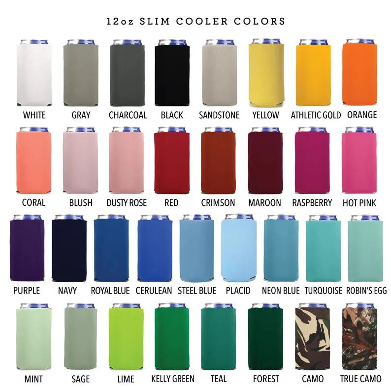 Regular & Slim Can Cooler Wedding Package #187RS - Custom Pet Illustration
