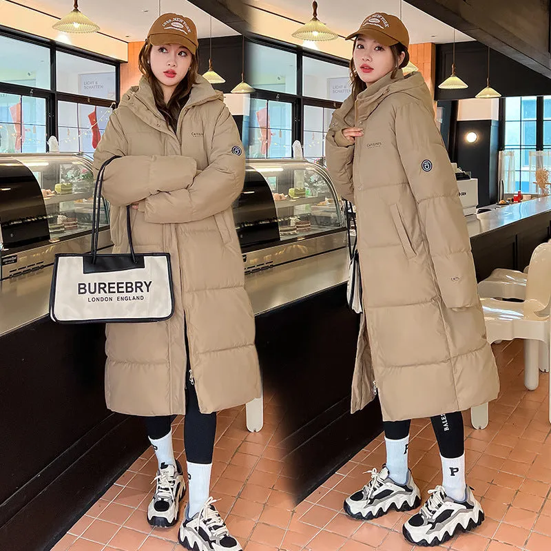 Relaxed-Fit Hooded Puffer Coat Perfect for Winter Adventures