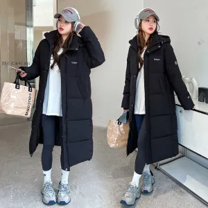 Relaxed-Fit Hooded Puffer Coat Perfect for Winter Adventures