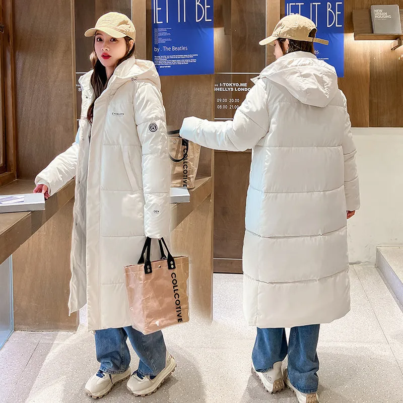 Relaxed-Fit Hooded Puffer Coat Perfect for Winter Adventures