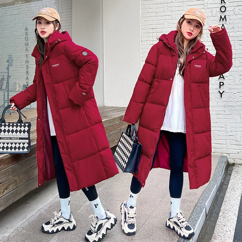 Relaxed-Fit Hooded Puffer Coat Perfect for Winter Adventures