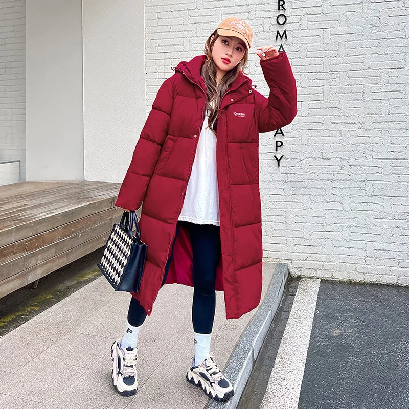 Relaxed-Fit Hooded Puffer Coat Perfect for Winter Adventures
