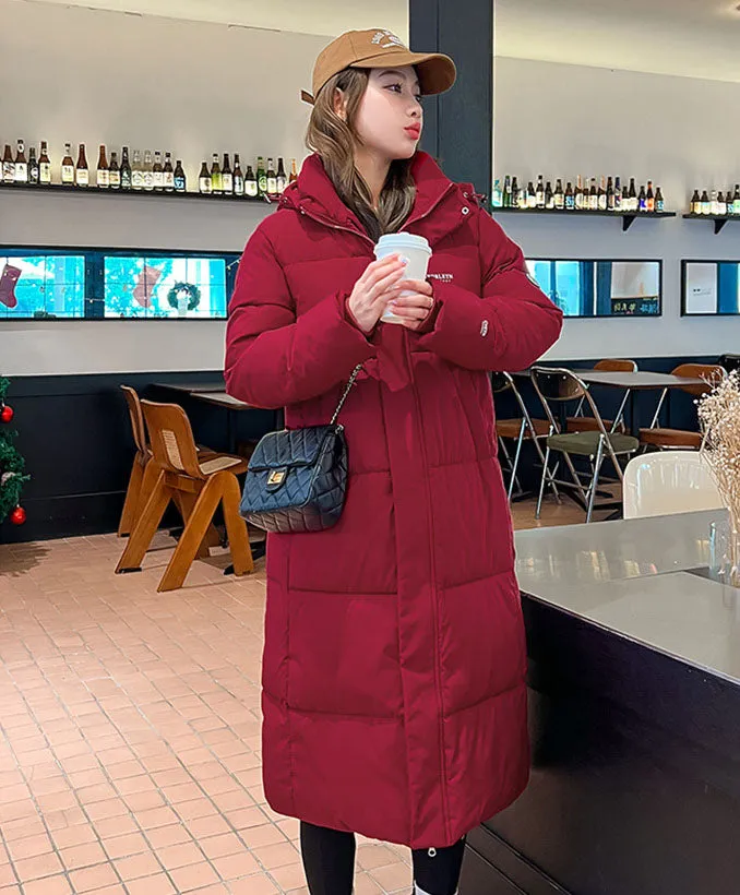 Relaxed-Fit Hooded Puffer Coat Perfect for Winter Adventures